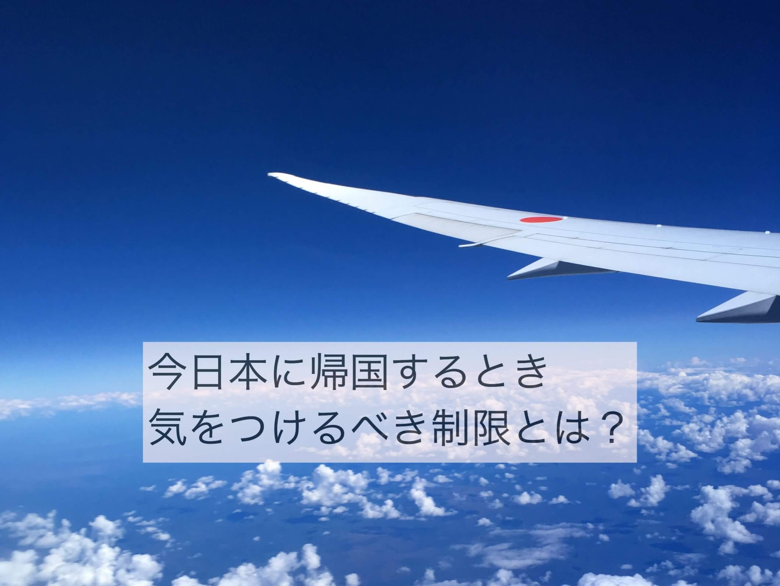 コロナ関連：今日本に帰国するとき気をつけるべき制限とは？【フランス留学から帰国/一時帰国】